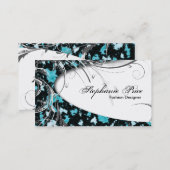 Fashion Designer Business Card - Abstract Glitter (Front/Back)