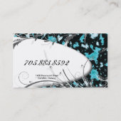 Fashion Designer Business Card - Abstract Glitter (Back)
