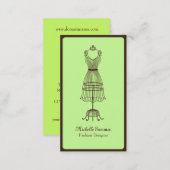 Fashion Designer Business Card Template (Front/Back)