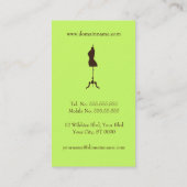 Fashion Designer Business Card Template (Back)