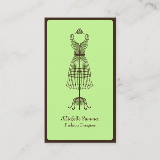 Customizable Fashion Designer Business Card Template