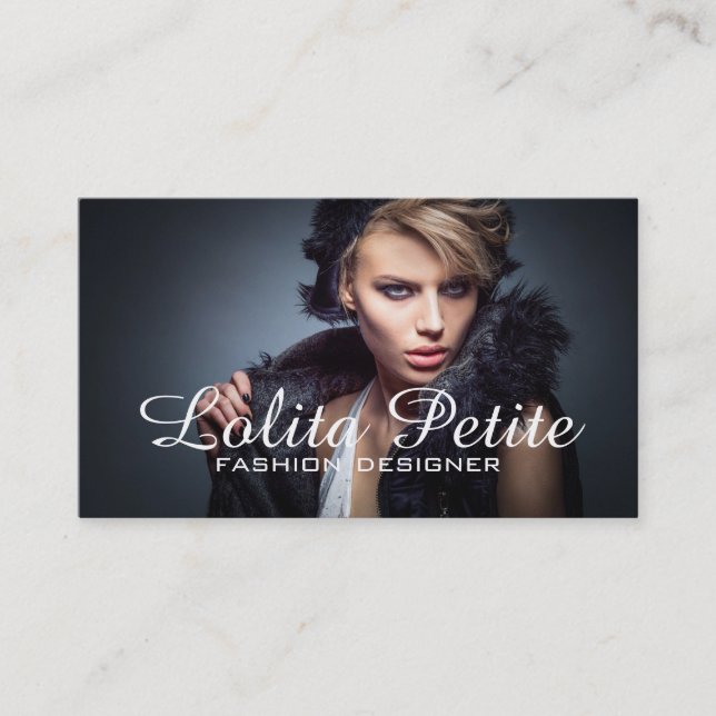 Fashion Designer  Costume Seamstress Alterations Business Card (Front)