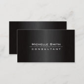 Fashion Designer Elegant Professional Modern Black Business Card (Front/Back)