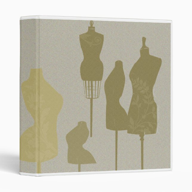 Fashion Designer Mannequin Chic Binder (Front/Spine)