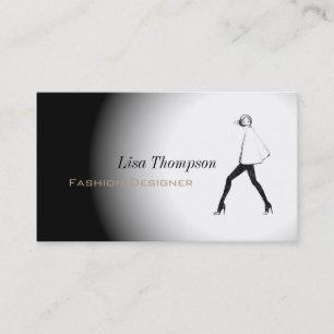 Fashion Designer Model Style Clothes Stylist Business Card