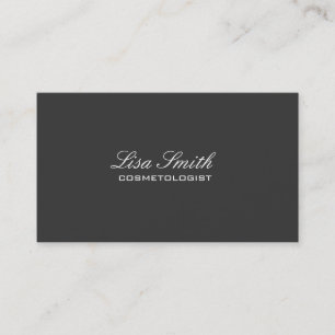 Fashion Designer Professional Elegant Plain Simple Business Card
