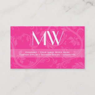 Fashion designer stylist interior decorator business card