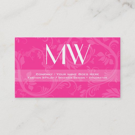 Customizable Fashion designer stylist interior decorator business card templates