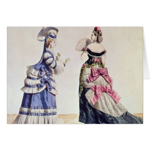 Fashion designs for women from the 1860s