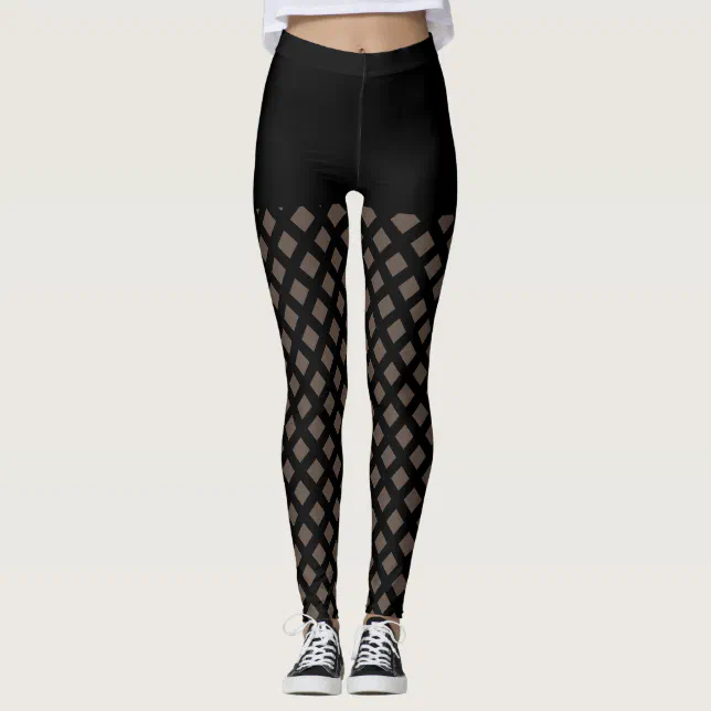 Fashion Diamond Pattern Leggings Zazzle