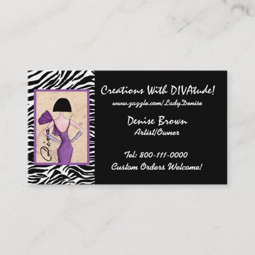 Fashion Diva Business Cards