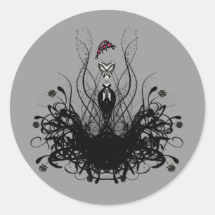 Fashion Diva Classic Round Sticker