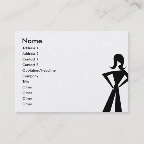 Fashion Diva Geo Business Card Template