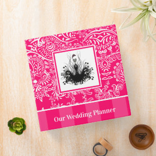 Fashion Diva Hot Pink Raspberry Binder