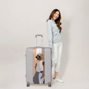 Fashion Diva Large Checked Suitcase