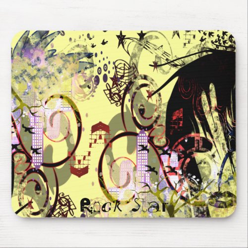 Fashion Diva Swirled Mouse Pad