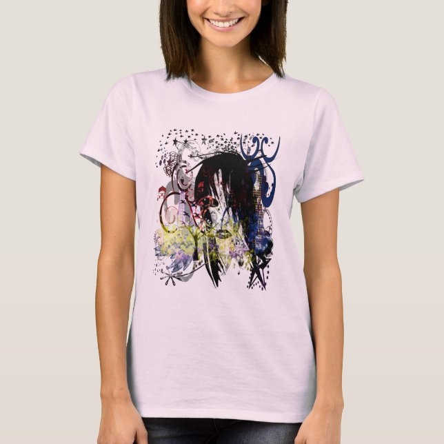 Fashion Diva Swirled T-Shirt (Front)