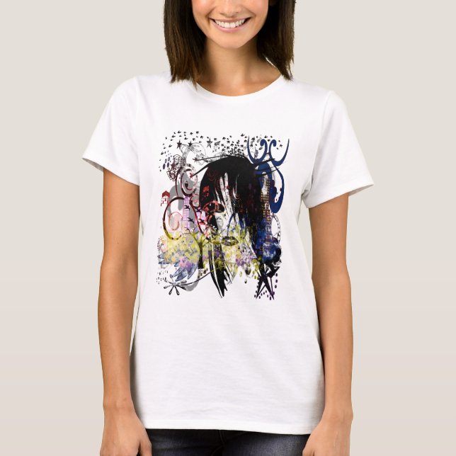 Fashion Diva Swirled T-Shirt (Front)