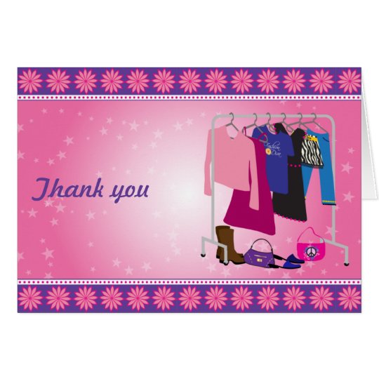 Fashion Diva Thank You Card | Zazzle