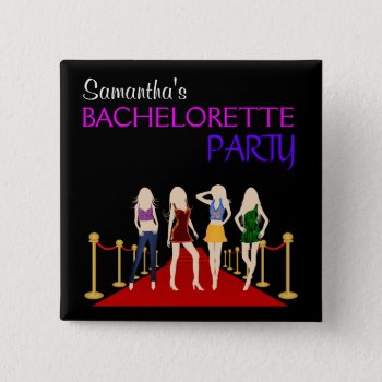 Fashion Divas Bachelorette Party Girls Night Out Pinback Button by sunnymars at Zazzle