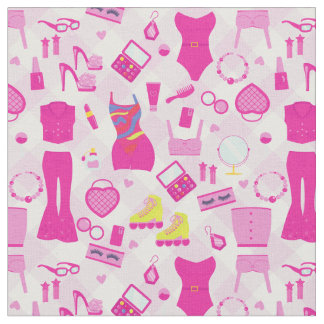 fashion doll clothes vintage 1990s pink gingham fabric