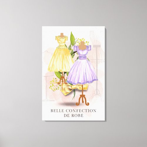 Fashion Dresses  Belle Confection De Robe Canvas Print