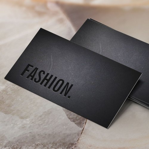 Professional Black Out Fashion Business Card