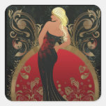 FASHION-ESQUE #4 SQUARE STICKER