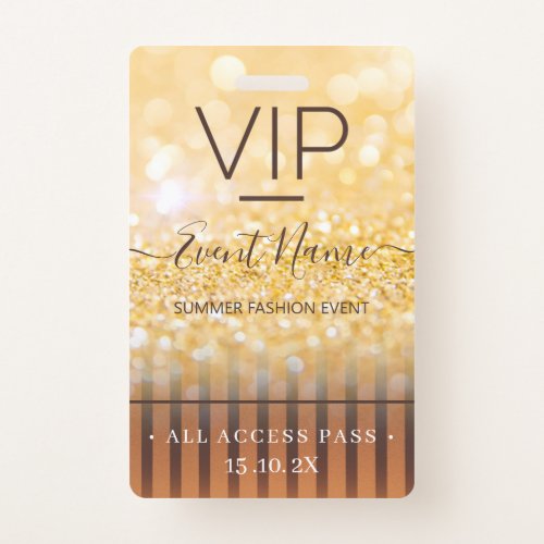 Fashion Event VIP All Access Pass Badge