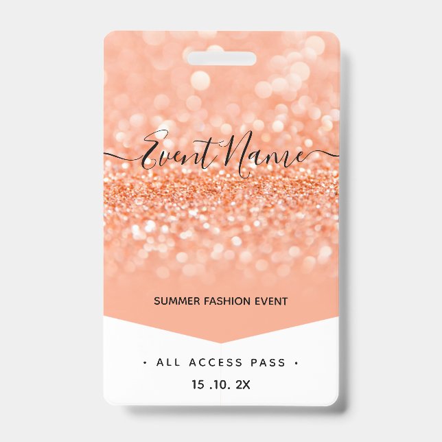 Fashion Event VIP All Access Pass Badge (Front)