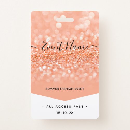 Fashion Event VIP All Access Pass Badge