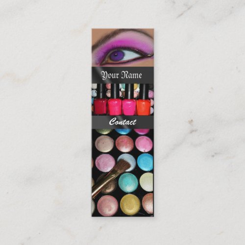 Fashion Eye Shadow Palete Make Up Artist Business Card