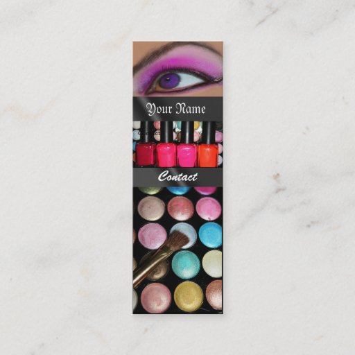 Customizable Fashion Eye Shadow Palete Make Up Artist Business Card