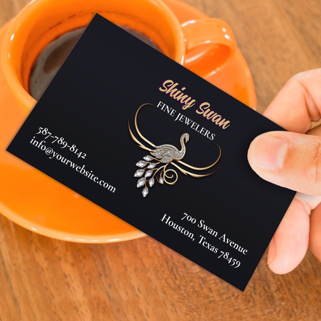 Fashion Fine Jewelry Business Card Template (Creator Uploaded)