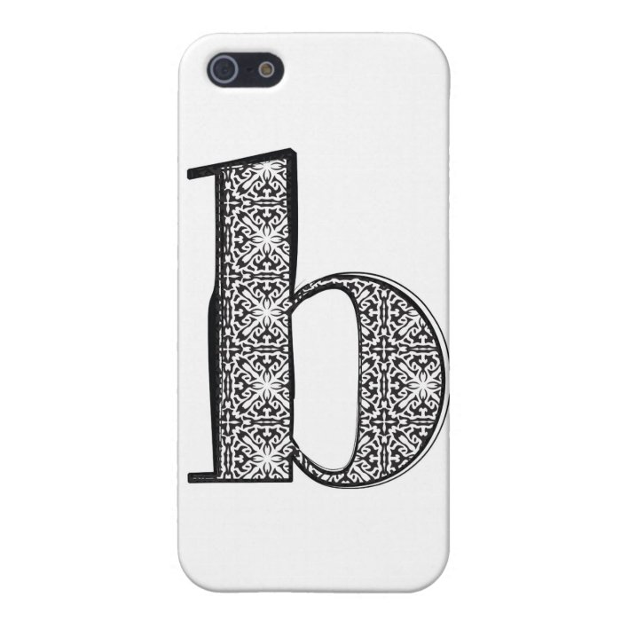 Fashion font, Letter b iPhone 5 Case