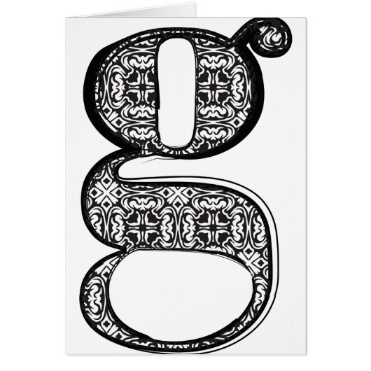 Fashion font, Letter g (Front)