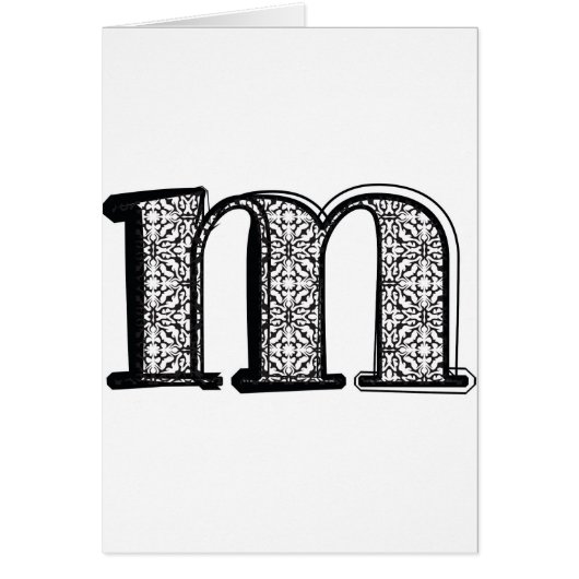 Fashion font, Letter m (Front)