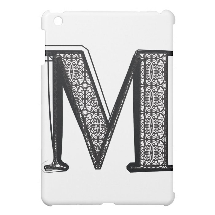 Fashion font, Letter M Cover For The iPad Mini