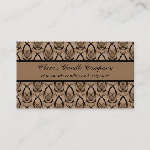 Customizable Fashion Forward Business Card, Chocolate Brown