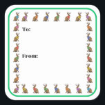 Fashion Forward Jackalope Sticker<br><div class="desc">Despite their hardiness,  jackalopes are known to like a pop of color in the dreary winter months. See coordinating gift wrap.</div>
