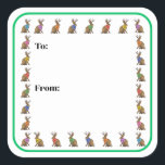 Fashion Forward Jackalope Sticker<br><div class="desc">Despite their hardiness,  jackalopes are known to like a pop of color in the dreary winter months. See coordinating gift wrap.</div>
