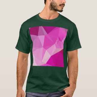 Fashion Fuchsia Pink Abstract Low Polygon Backgrou T-Shirt