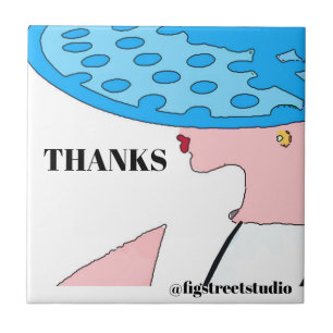 Fashion Gal Abstract Ceramic Tile
