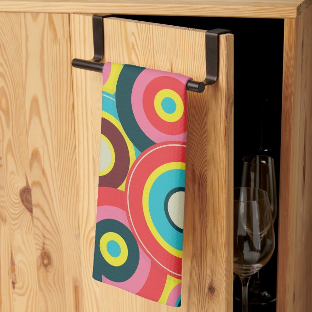  Fashion Geometric Vintage- Pattern Stylish Modern Kitchen Towel (Thirds Fold)