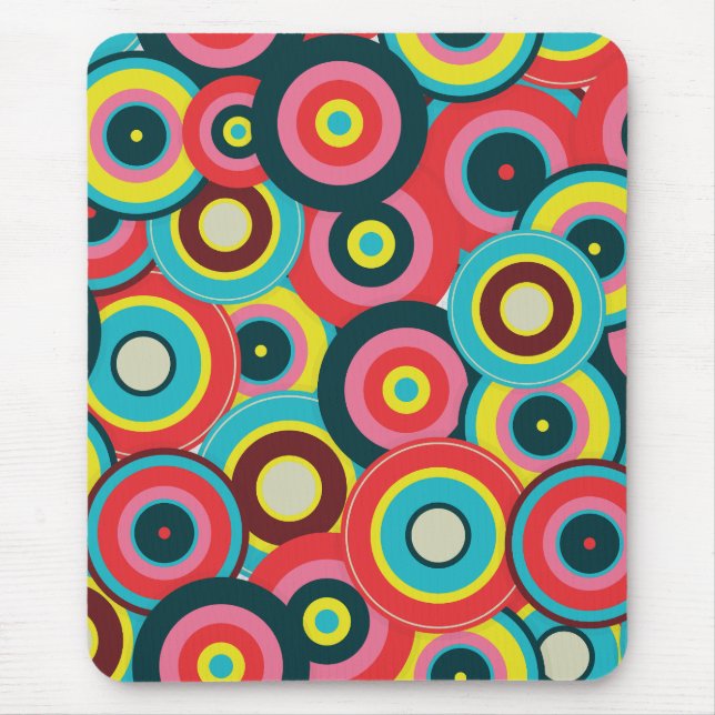  Fashion Geometric Vintage- Pattern Stylish Modern Mouse Pad (Front)