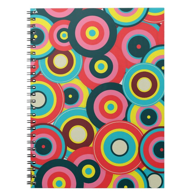  Fashion Geometric Vintage- Pattern Stylish Modern Notebook (Front)