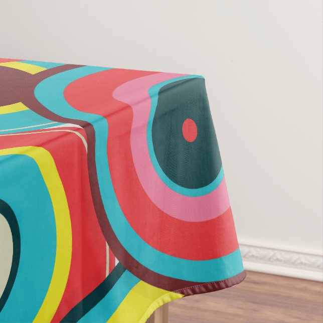  Fashion Geometric Vintage- Pattern Stylish Modern Tablecloth (In Situ)