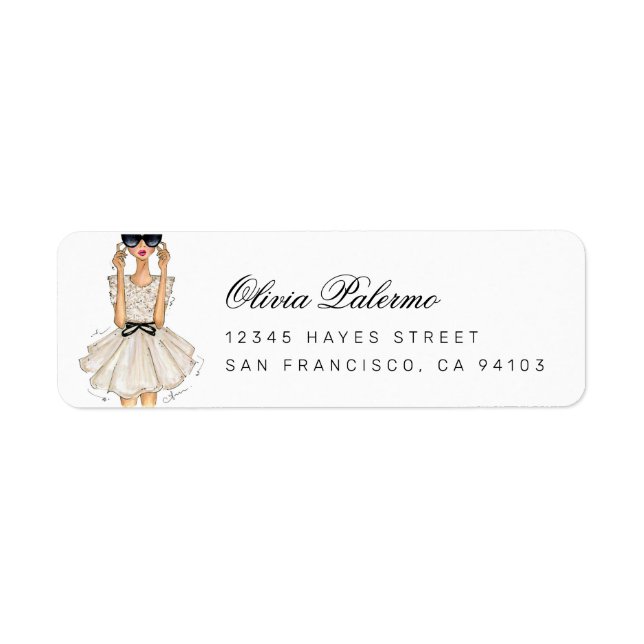 Fashion Girl Address Label (Front)