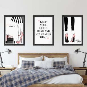 Fashion Girl Boss Set Wall Art 