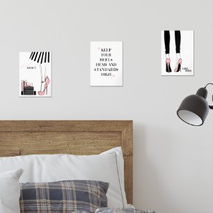 Fashion Girl Boss Set Wall Art